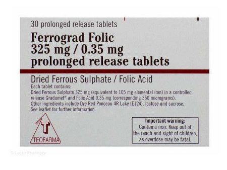 Ferrograd Folic Tablets Pack of 30 Supply