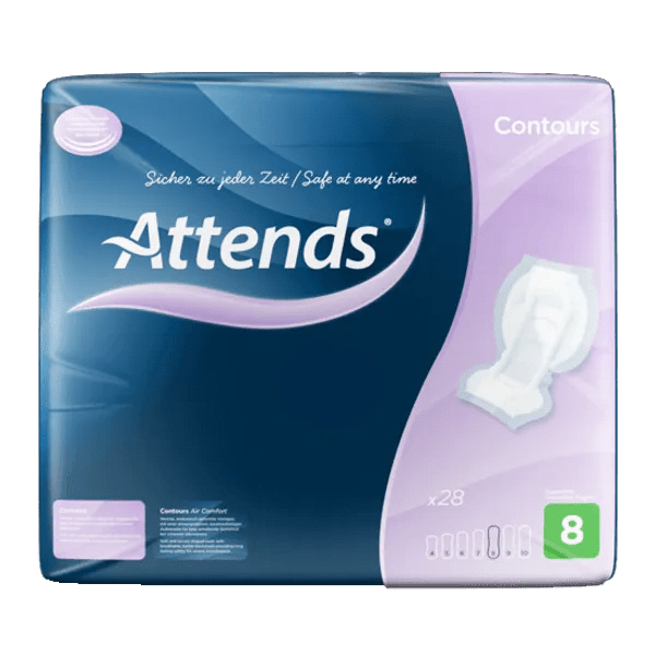 Attends Contours Regular 8 Pads Pack of 28 For Discount