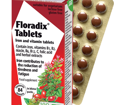 Floradix Formula Herbal Iron Tablets Pack of 84 Discount