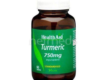 HealthAid Turmeric 750mg Tablets Pack of 60 Online