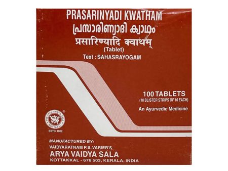 Kottakkal Arya Vaidyasala Prasarinyadi Kwatham Tablets For Sale