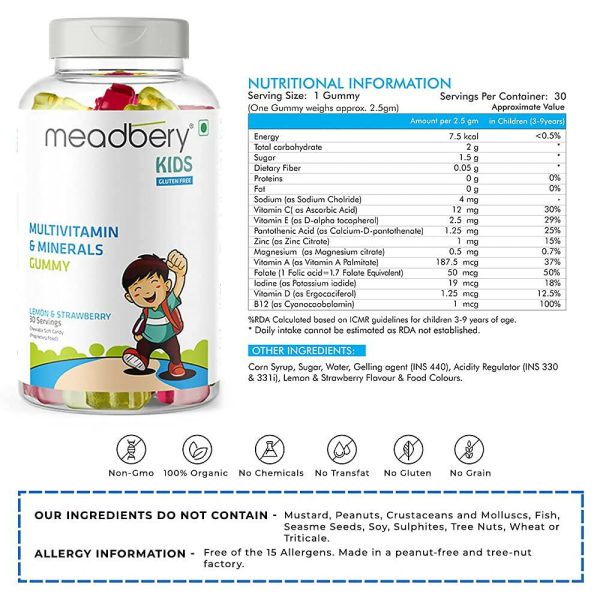 Meadbery Kids Multivitamin Gummy on Sale