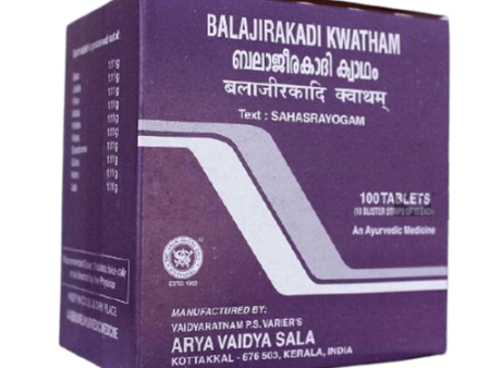 Kottakkal Arya Vaidyasala - Balajirakadi Kwatham (Tablet) Online Sale