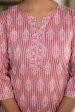 Women Pink Straight Tunic With Three Quaretr Sleeves - Rasiya Sale