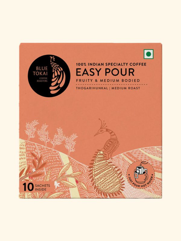 Blue Tokai Thogarihunkal Estate Medium Roast Easy Pour Sachets Online