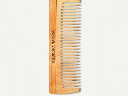 Buddha Natural Baby Wide Tooth Comb - Kacchi Neem Wood Comb For Discount