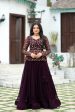 Aastha Fashion Women s Burgundy Faux Blooming Crush Pleating Lehenga Choli on Sale